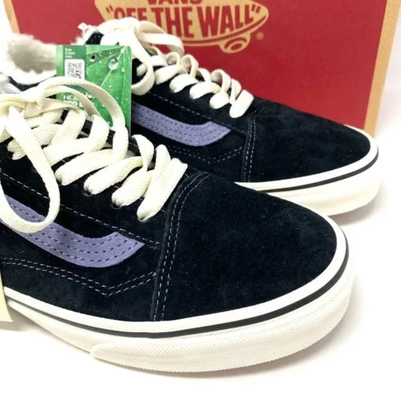 💖MEGA SALE💖VANS Old Skool MTE Black Suede Faux Fur Women's Size VN0A348FI2J - Picture 11 of 12